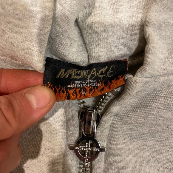Menace Beverly Hills gun range zip up hoodie - Picture 2 of 3